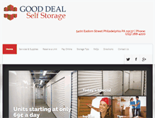 Tablet Screenshot of gooddealselfstorage.com